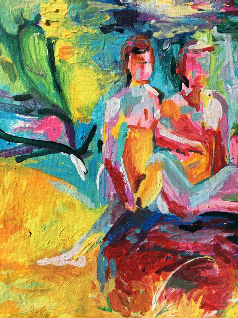 Original Impressionism Nude Painting by Tara Elizabeth