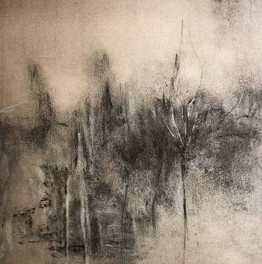 Original Abstract Expressionism Landscape Drawings by Fivi Lu