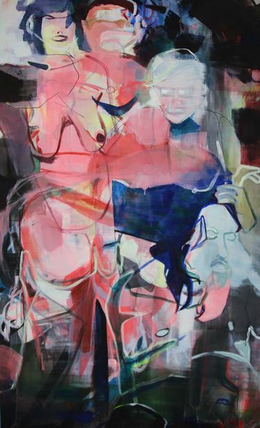 Original Abstract Nude Paintings by Debora Harder