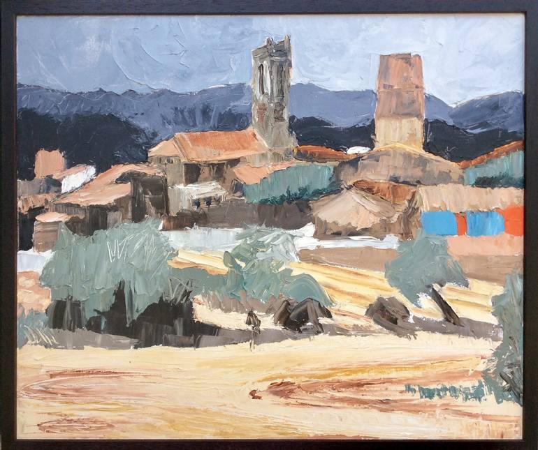 Original Impressionism Landscape Painting by rosy modet