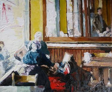 Print of Expressionism Interiors Paintings by rosy modet