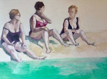 Print of Beach Paintings by rosy modet