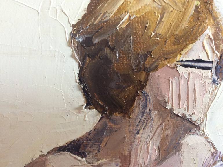 Original Figurative Beach Painting by Rosy Modet