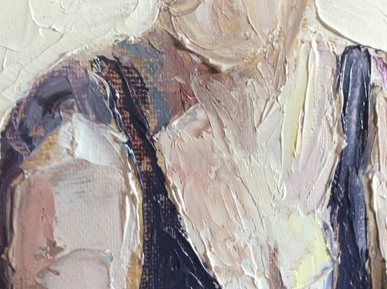 Original Figurative Beach Painting by Rosy Modet