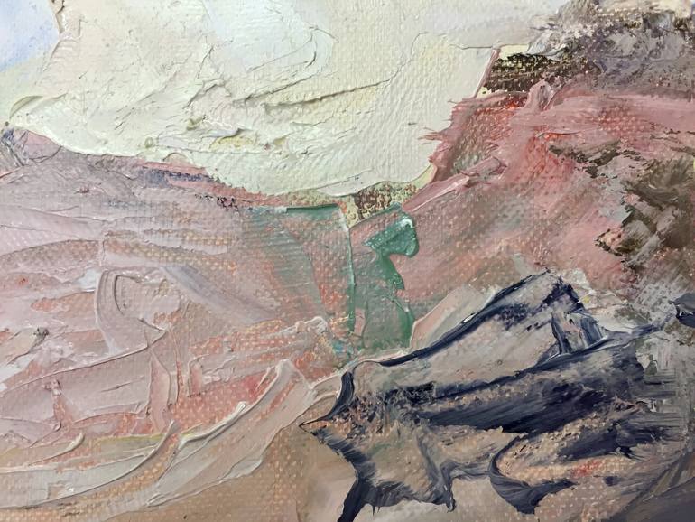 Original Abstract Expressionism Seascape Painting by Rosy Modet