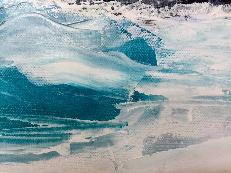 Original Abstract Expressionism Seascape Painting by Rosy Modet