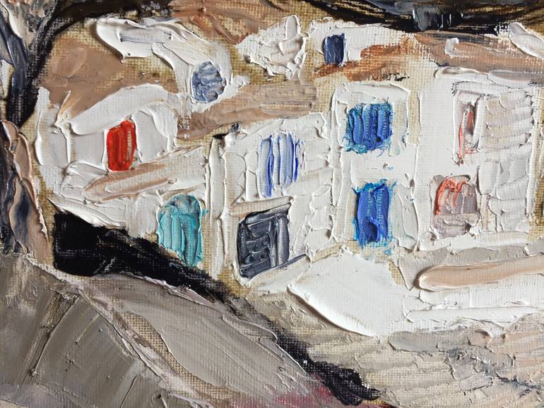 Original Impressionism Beach Painting by Rosy Modet