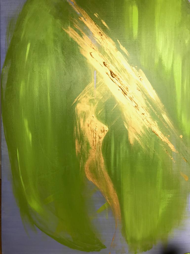 Original Conceptual Abstract Painting by Wen Xin