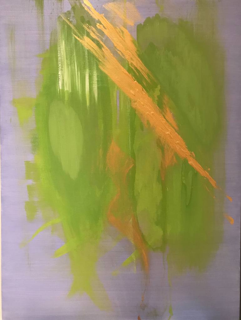 Original Conceptual Abstract Painting by Wen Xin