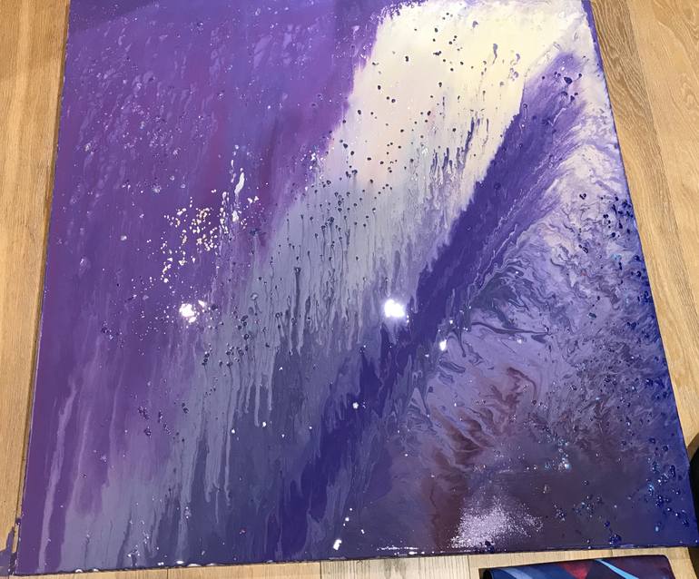 Original Abstract Expressionism Abstract Painting by Wen Xin