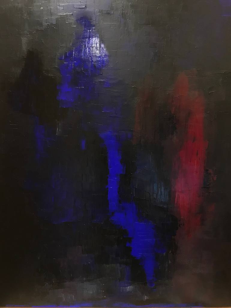 Original Abstract Expressionism Abstract Painting by Wen Xin