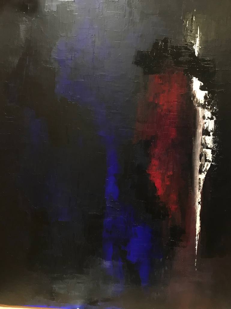 Original Abstract Expressionism Abstract Painting by Wen Xin