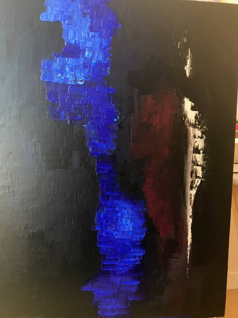 Original Abstract Expressionism Abstract Painting by Wen Xin