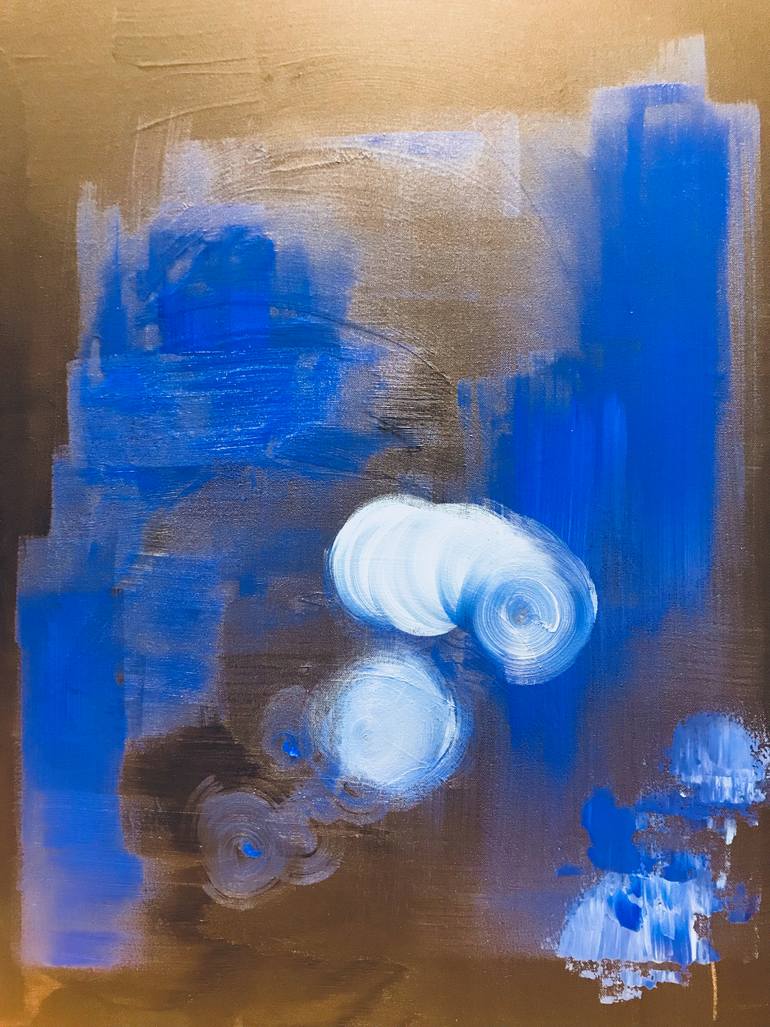 Original Abstract Expressionism Abstract Painting by Wen Xin