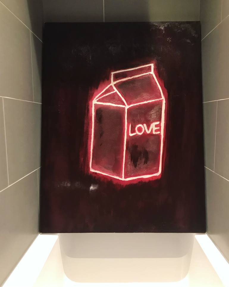 Original Abstract Expressionism Abstract Painting by Wen Xin