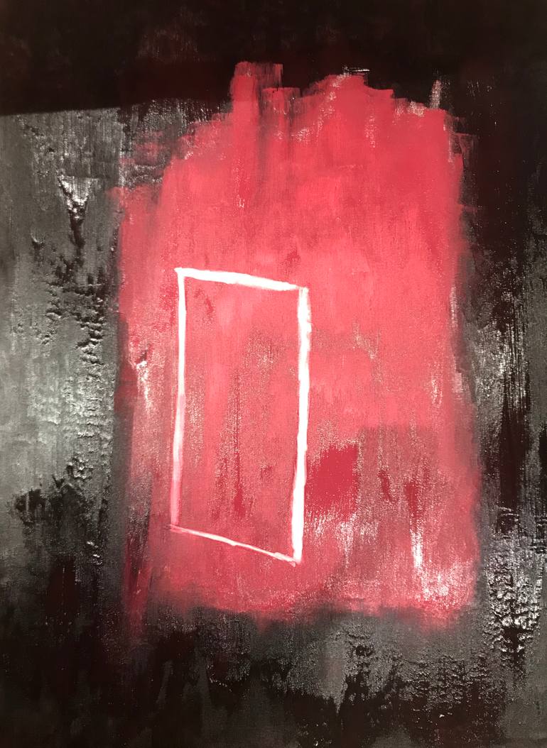 Original Abstract Expressionism Abstract Painting by Wen Xin