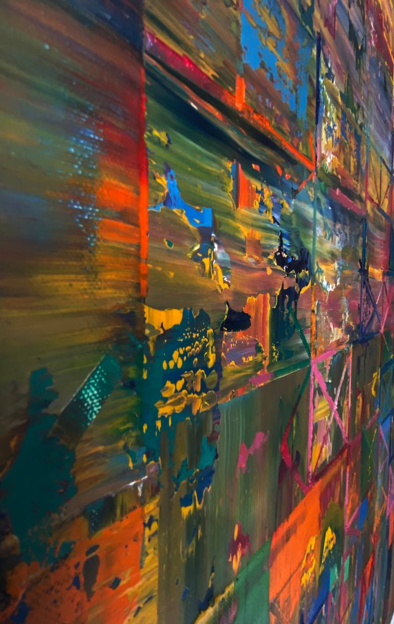 Original Abstract Expressionism Abstract Painting by Nivas Kanhere