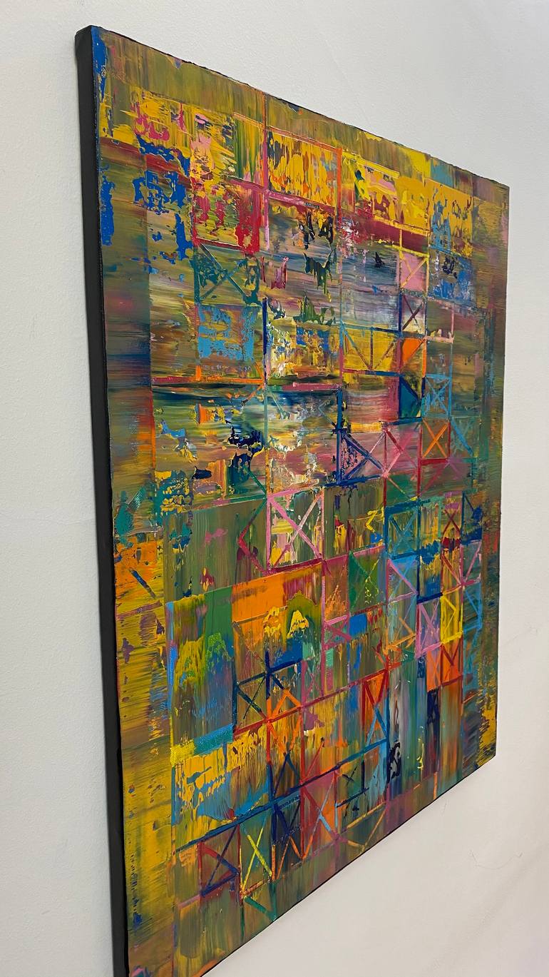 Original Abstract Expressionism Abstract Painting by Nivas Kanhere