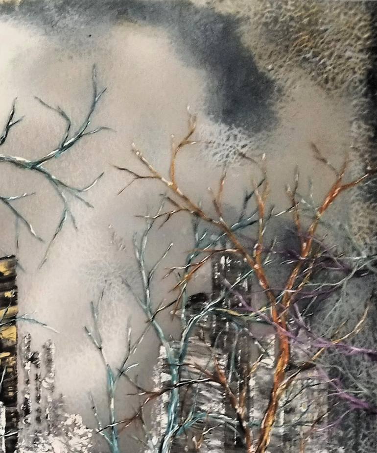 Original Abstract Landscape Painting by Anne Robin