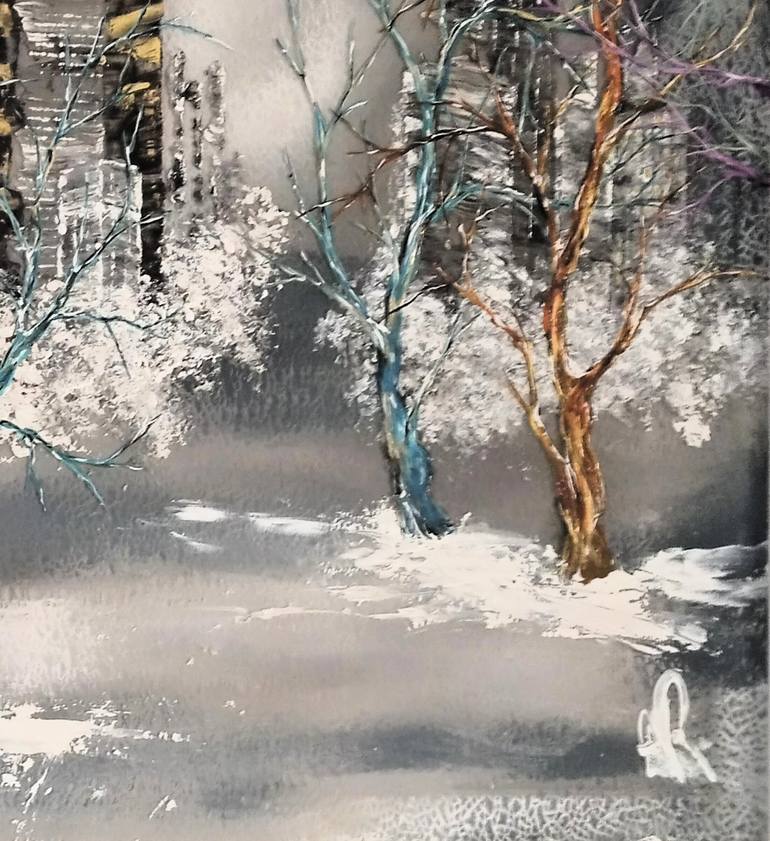 Original Abstract Landscape Painting by Anne Robin