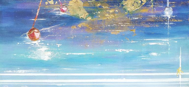 Original Abstract Seascape Painting by Anne Robin