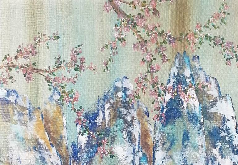 Original Abstract Landscape Painting by Anne Robin