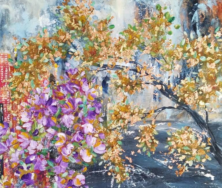 Original Abstract Landscape Painting by Anne Robin