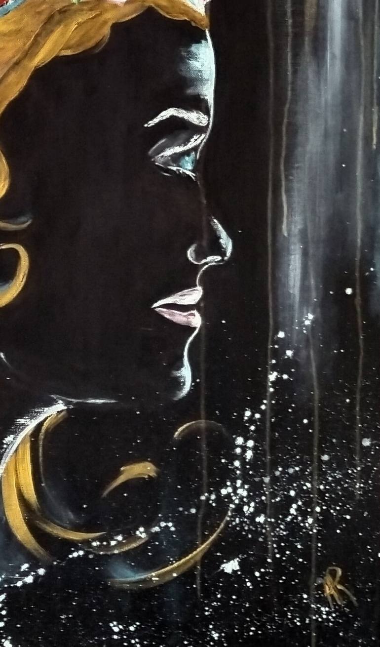 Original Abstract People Painting by Anne Robin