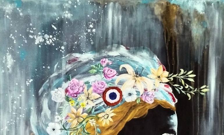 Original Abstract People Painting by Anne Robin