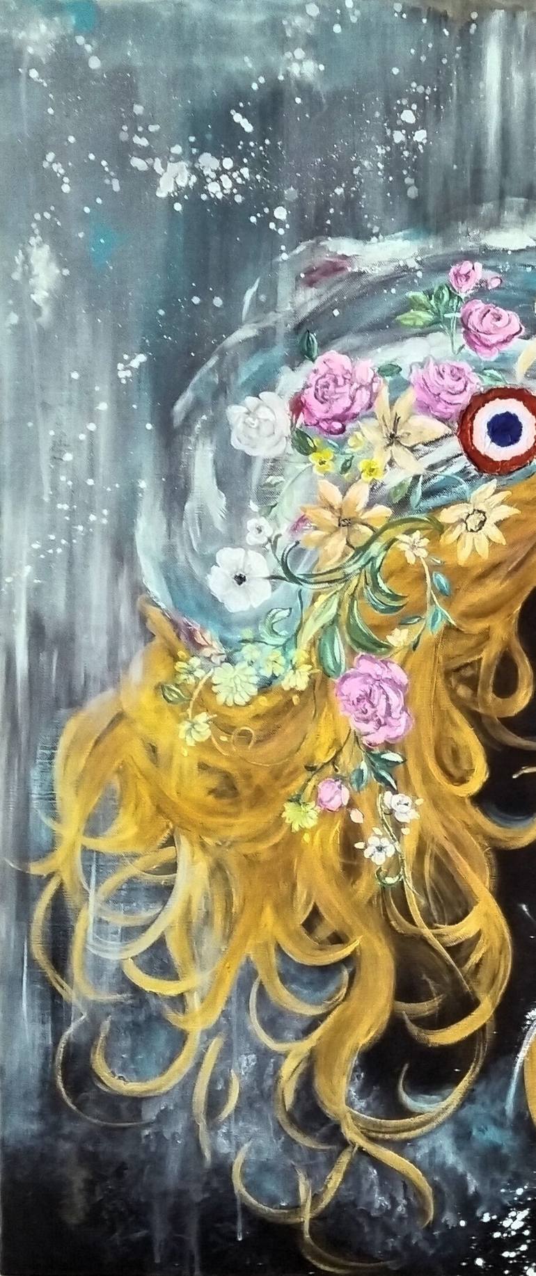 Original Abstract People Painting by Anne Robin