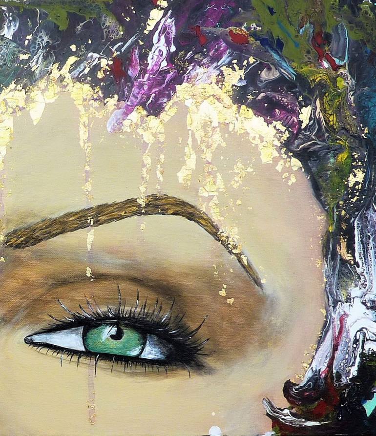 Original Abstract Women Painting by Anne Robin