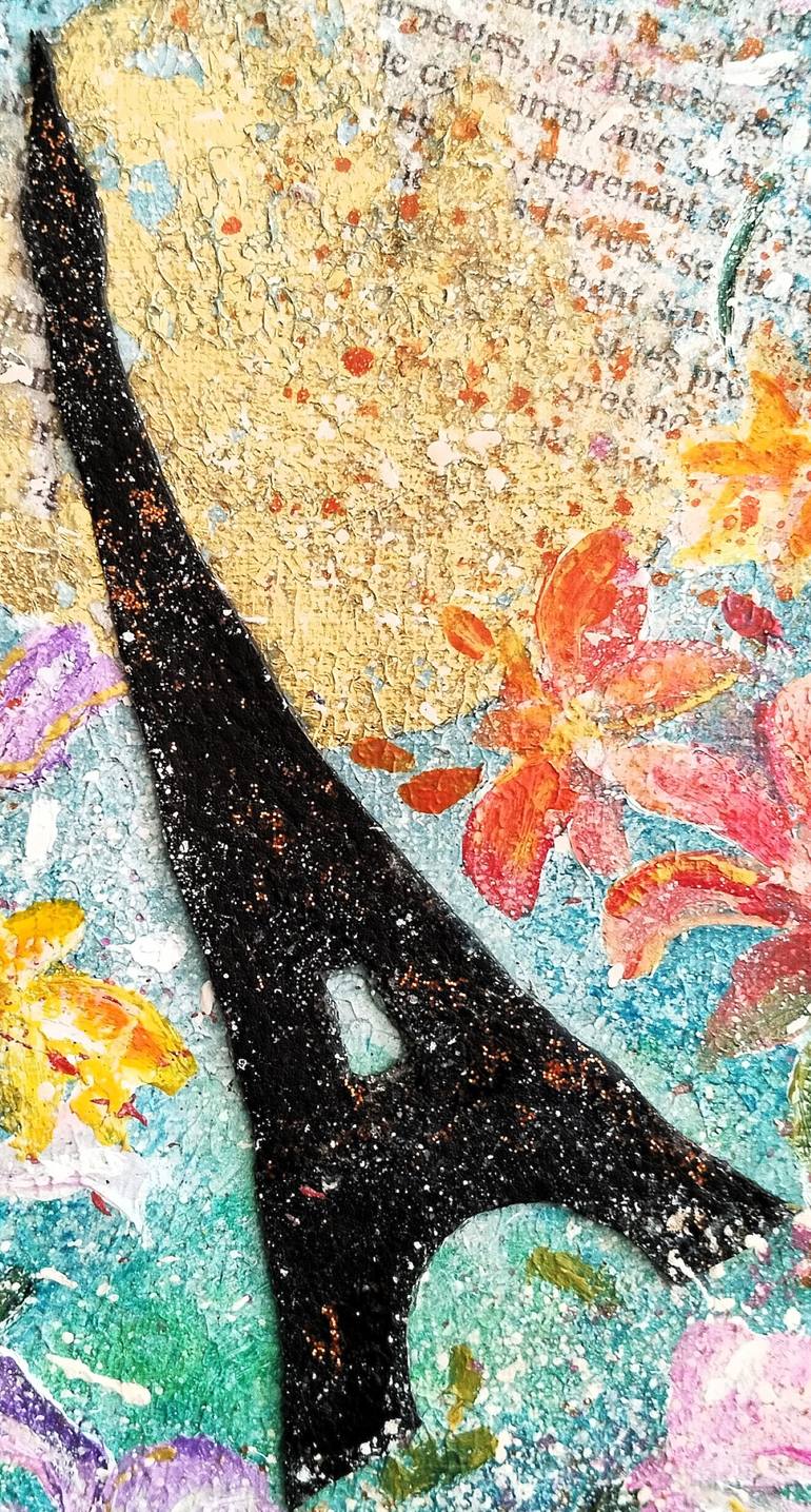 Original Abstract Architecture Painting by Anne Robin