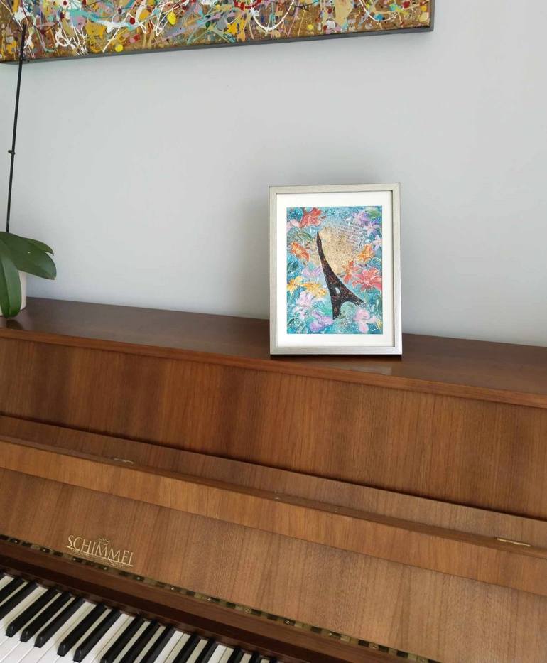 Original Abstract Architecture Painting by Anne Robin