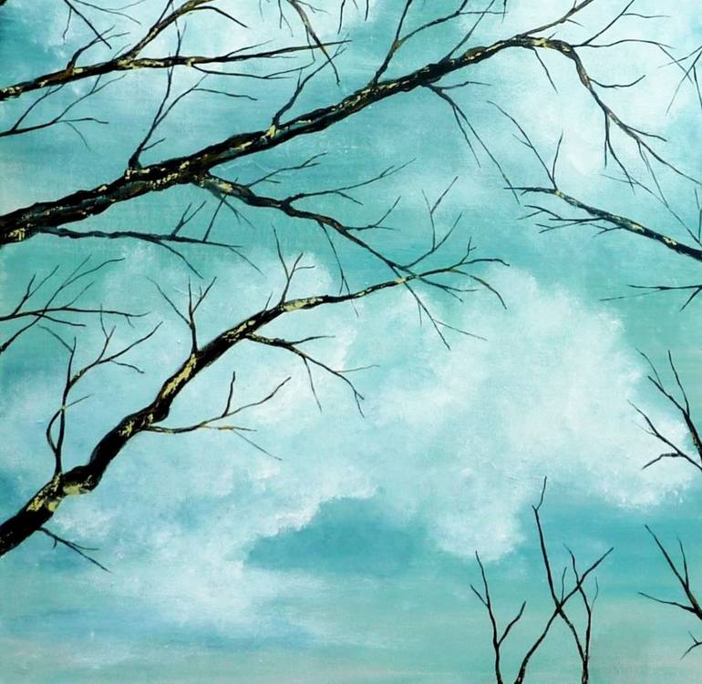 Original Figurative Tree Painting by Anne Robin