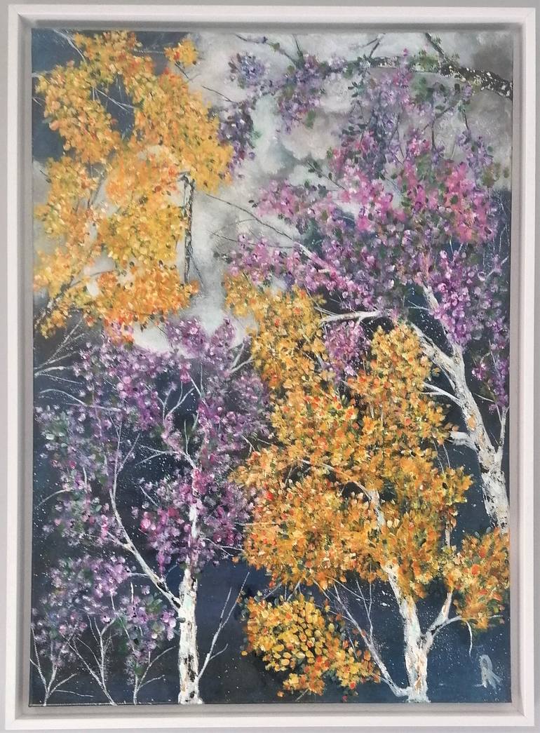 Original Tree Painting by Anne Robin