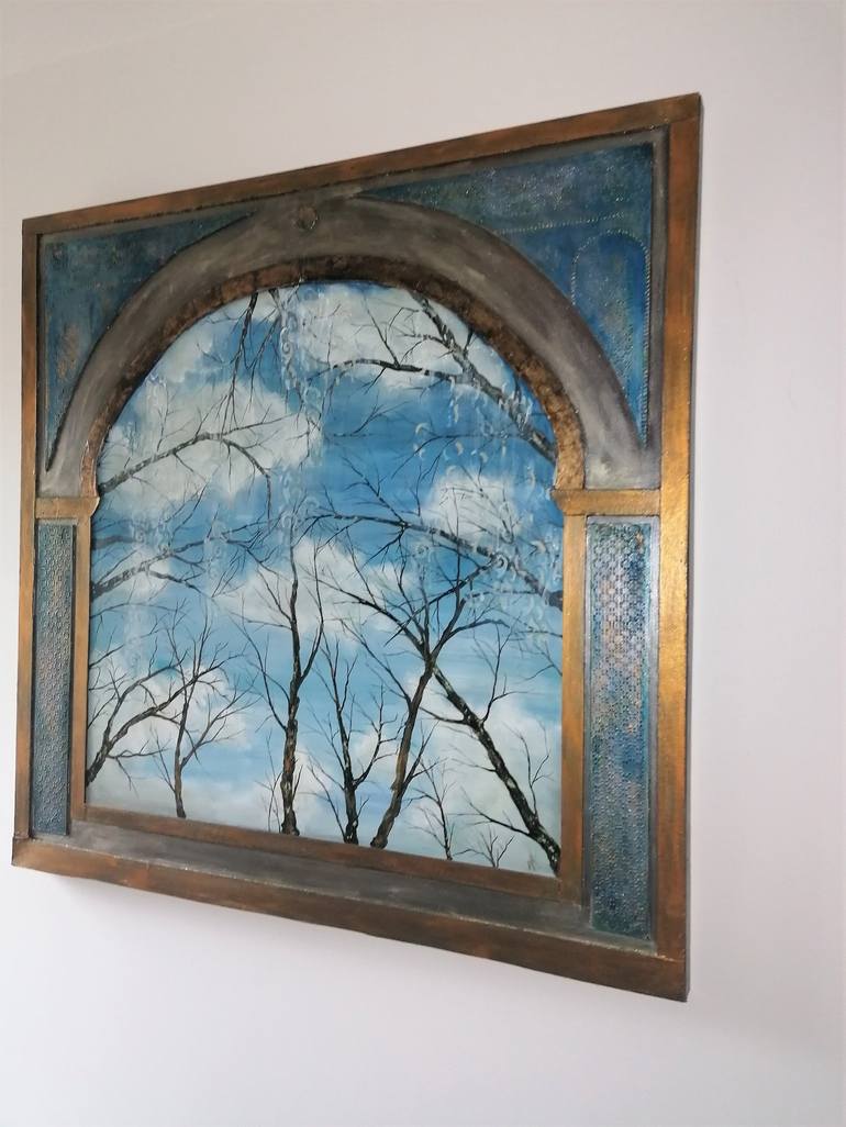 Original Figurative Tree Painting by Anne Robin