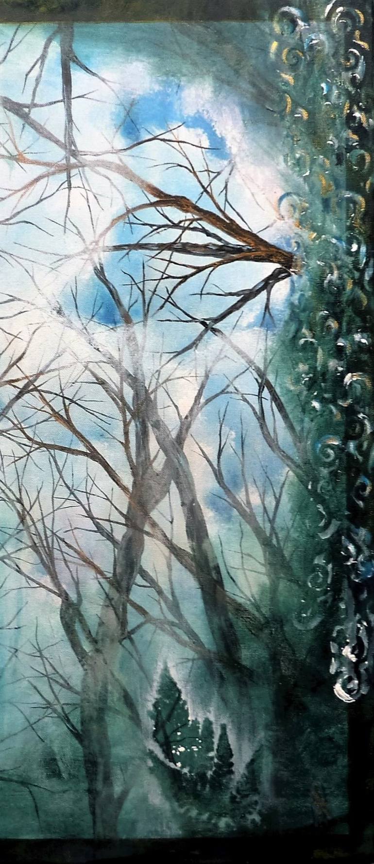 Original Figurative Tree Painting by Anne Robin
