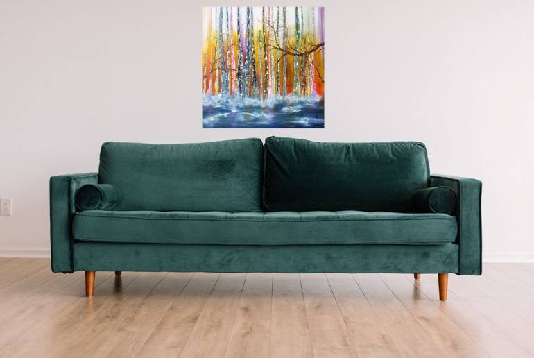 Original Abstract Landscape Painting by Anne Robin