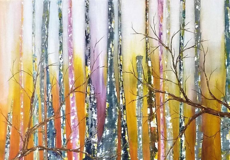 Original Abstract Landscape Painting by Anne Robin