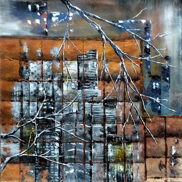 Original Abstract Architecture Paintings by Anne Robin