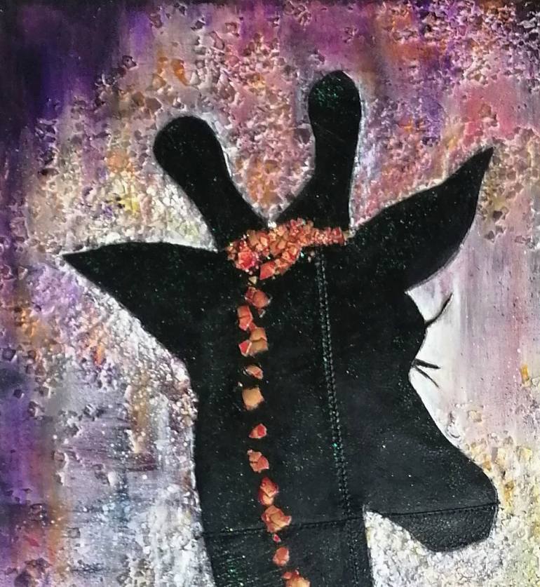 Original Abstract Animal Painting by Anne Robin