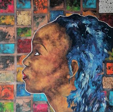 Original Abstract Portrait Paintings by Anne Robin