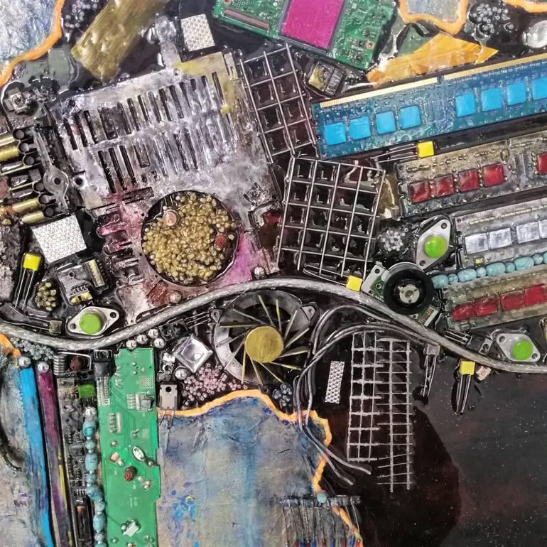 Original Abstract Other Painting by Anne Robin