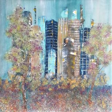 Print of Abstract Architecture Paintings by Anne Robin