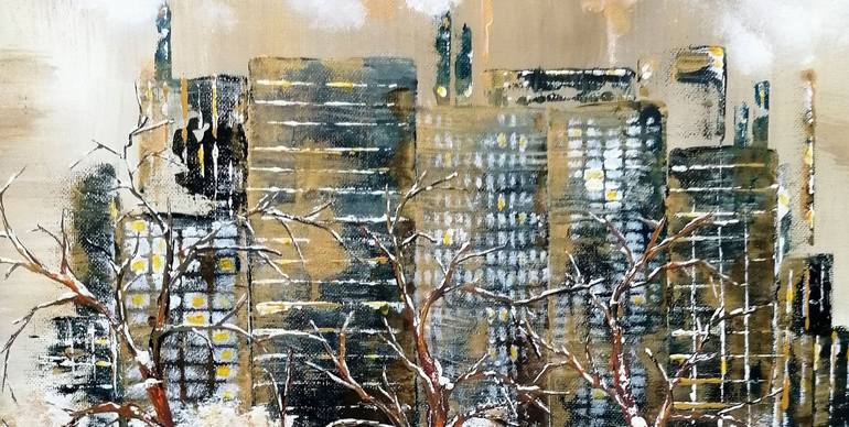 Original Architecture Painting by Anne Robin