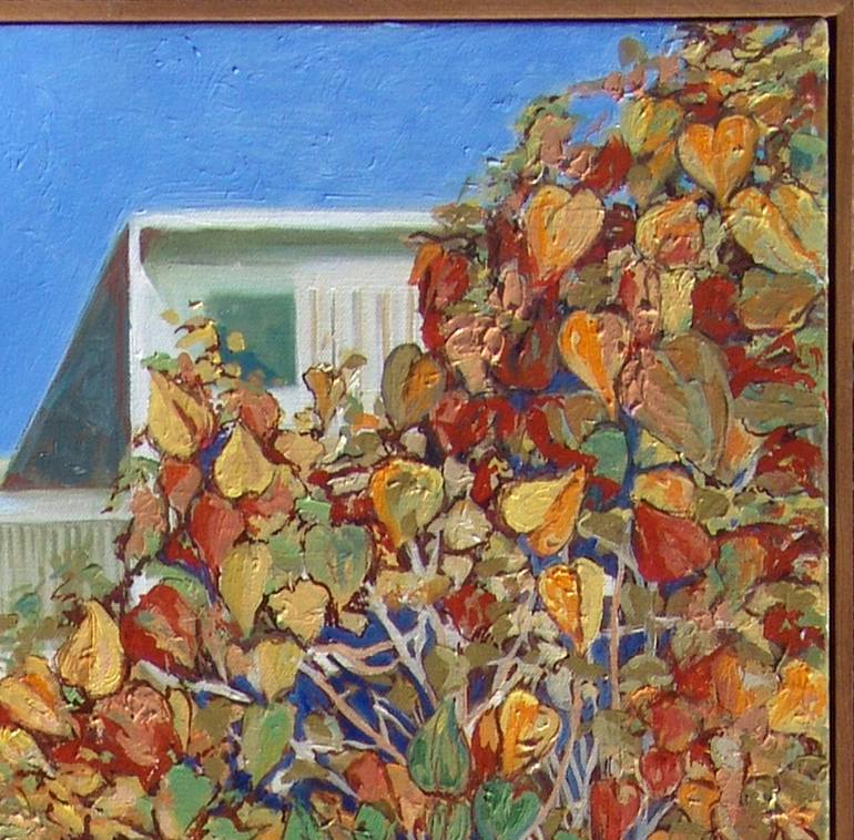 Original Expressionism Garden Painting by Anne Carothers