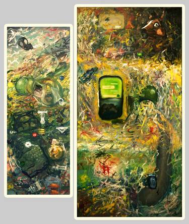 Original Abstract Expressionism Popular culture Paintings by Kevin Massey