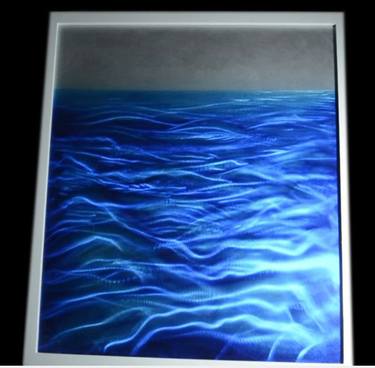 Endless Seascape- Holographic Metal Art- 35X 44 inches thumb