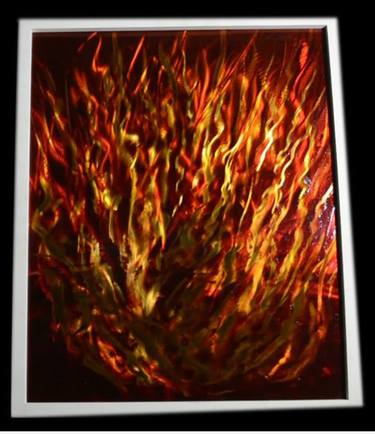 Baptism of Fire- Holographic Metal Art thumb