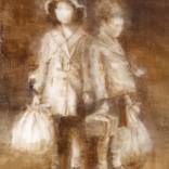 Old abandoned door Painting by Anna Sims | Saatchi Art